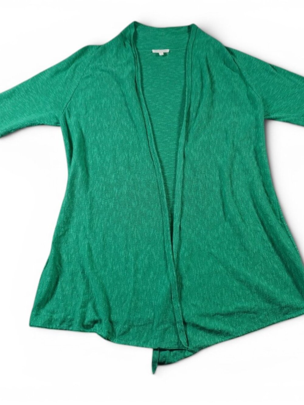 Eileen Fisher | linen blend open cardigan Large Green